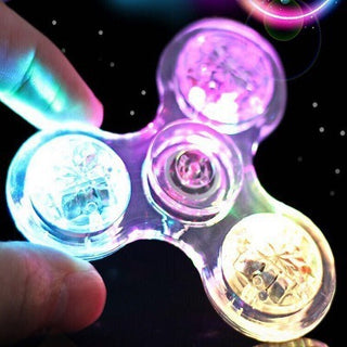 Buy transparent-color Transparent Crystal Plastic Fingertip Spinning Top