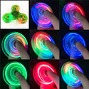 Transparent Crystal Plastic Fingertip Spinning Top