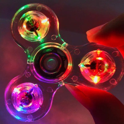 Transparent Crystal Plastic Fingertip Spinning Top