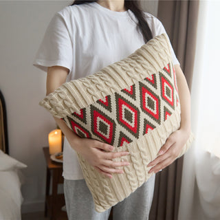 Sofa Upholstered Knitted Nordic Throw Pillow Case Cushion