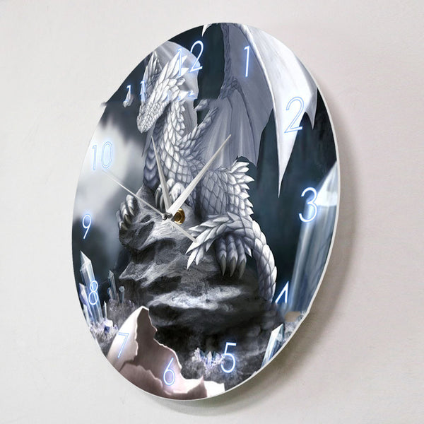 Dinosaur Wall Clock Newborn Hatching Ice Dragon Clock Home Living Room Decoration Wall Clock