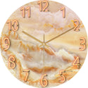 Glass Living Room Wall Clock Quartz Clock Hanging