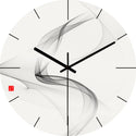 Glass Living Room Wall Clock Quartz Clock Hanging