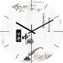 Glass Living Room Wall Clock Quartz Clock Hanging