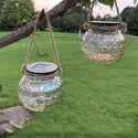 Solar Glass Light Solar Lantern Glass Jar Waterproof Hanging Light For Garden Outdoor Lantern Wedding Party Tree