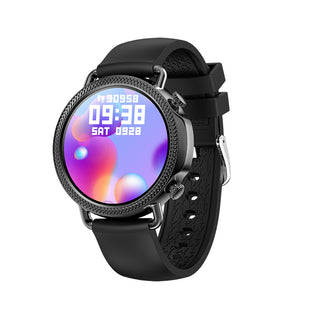 Buy black Women&#39;s Smart Watch Full Circle Full Touch Body Temperature Monitoring Custom Push Dial