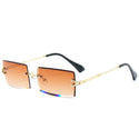 Rimless Rectangle Fashion Sunglasses