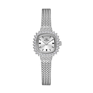 Buy classic-silver Retro Lucky Small Square Wheat Mini Watch