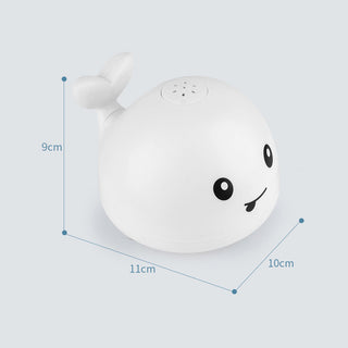 Buy white New Baby Bathroom Bath Electric Induction Whale Spray Small Toy