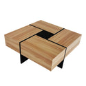 Unique Design Coffee Table With 4 Hidden Storage Compartments