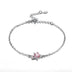 Pink sliver bracelet