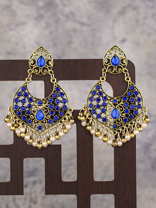 Retro Style Indian Wind Bell Alloy Bead Earrings Alloy Scenic