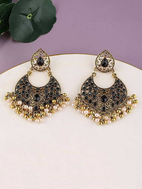 Retro Style Indian Wind Bell Alloy Bead Earrings Alloy Scenic