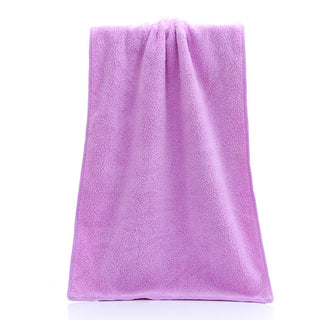 Buy light-purple Coral fleece microfiber towel