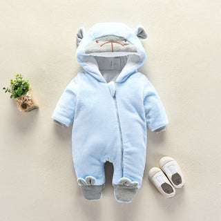 Buy blue Autumn and winter newborn climbing suit