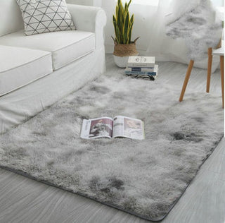 Buy silver-grey Nordic tie-dye gradient carpet