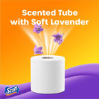 Scott ComfortPlus Toilet Paper with Soft Lavender Scented Tube, 12 Mega Rolls