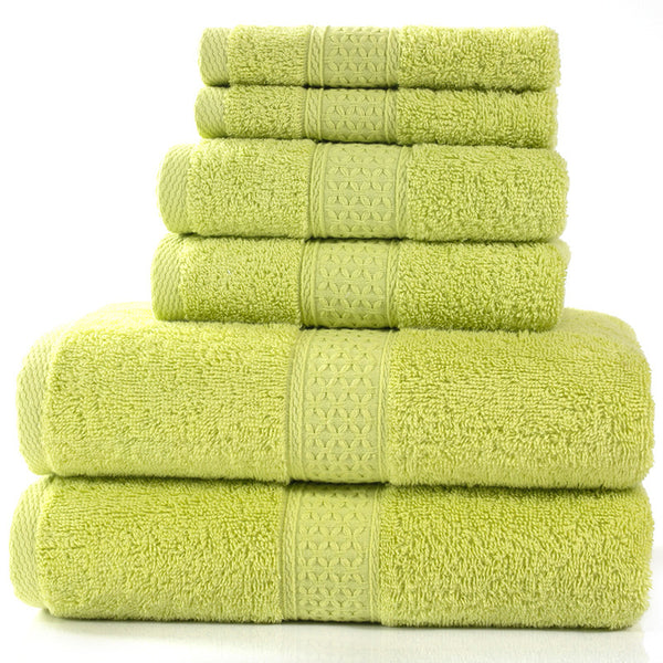 6 Pieces Cotton Towel Set