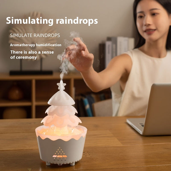 2024 New Design Essential Oil Aroma Diffuser Household Mute Small Remote Control Humidifier Suitable For Home Christmas Gift