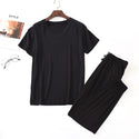 Men's Ice Silk Modal Short Sleeved Pants Set