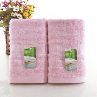 Buy pink Bamboo fiber water ripple towel