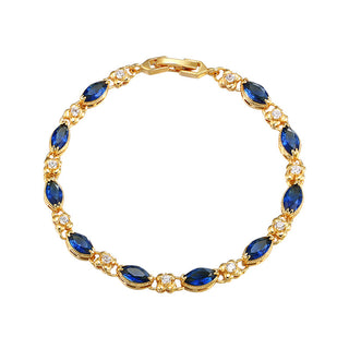 Buy blue 24k gold plated bracelet