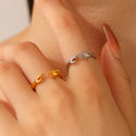 Opening Adjustable Two-hand Rings Fashion Personality Ring For Valentine's Day Jewelry