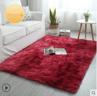 Buy red Nordic tie-dye gradient carpet