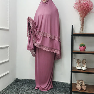 Buy purple Solid color robe dress