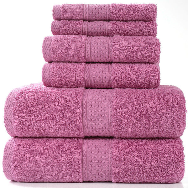 6 Pieces Cotton Towel Set