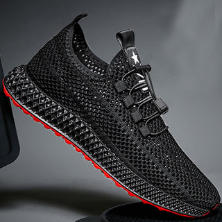 Buy black Flying woven mesh sneakers