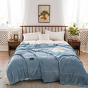 Autumn And Winter Milk Velvet Thickened Yarn-dyed Blankets Multifunctional Nap