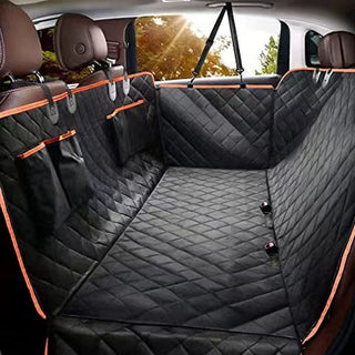 Buy orange-edge Oxford Cloth Car Pet Mat Car Rear Seat Anti-dirty