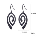 Women's Simple Stainless Steel Vortex Pattern Earrings