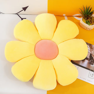 Buy yellow Bed and Breakfast Cushion Small Daisy Petal Cushion