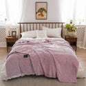 Autumn And Winter Milk Velvet Thickened Yarn-dyed Blankets Multifunctional Nap