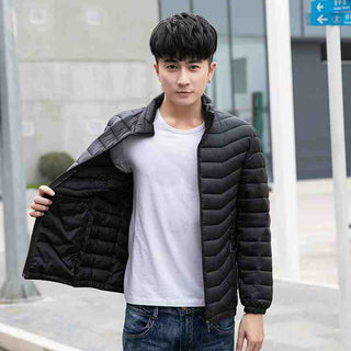 Buy black-headless Lightweight Down Jacket Short Men