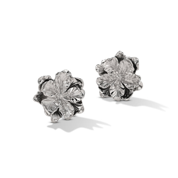 925 Silver Needle Korean Style Fashionable High-grade Flower Stud Earrings