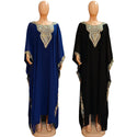 Women's Dress Embroidered Lace Muslim Robe