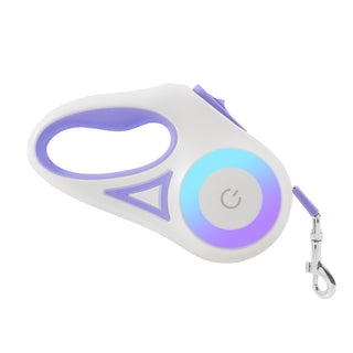 Buy purple-3m Dog Leash Retractable Leash And Dog Collar Spotlight Automatic Pet Dog Cat Traction Rope For Small Medium Dogs Pet Product
