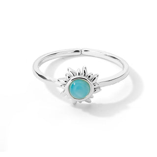 European And American Opening Adjustable Sun Opal Female Ring