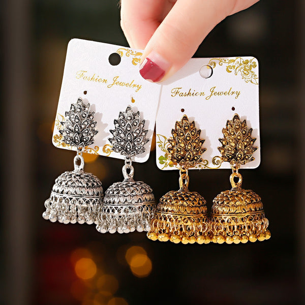 Fashion Bell Tassel Thailand India Vintage Earrings