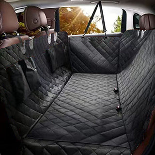 Buy all-black Oxford Cloth Car Pet Mat Car Rear Seat Anti-dirty