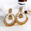 Bohemian Retro Ethnic Style Earrings Exaggerated Bell