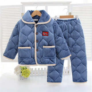 Buy 6185color Children&#39;s warm pajamas set