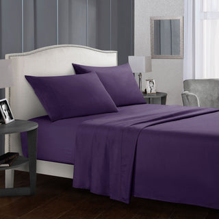 Buy purple Four-piece bed sheet set