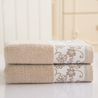 Buy light-brown Wisteria Flower Cotton Towel