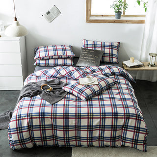 Buy 3-style Check cotton bedding