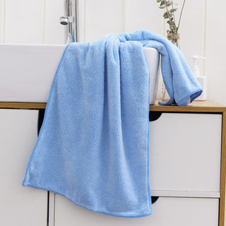 Buy light-blue Coral Velvet Soft Towel