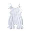 New Arrivals Newborn Toddler Baby Girls Sleeveless Solid Romper Jumpsuit Outfit